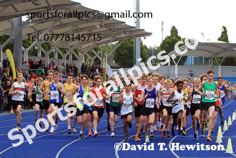 Boys under-15s 2022 Northern Road Relays, SportsCity, Manchester. Photo: David T. Hewitson/Sports for All Pics